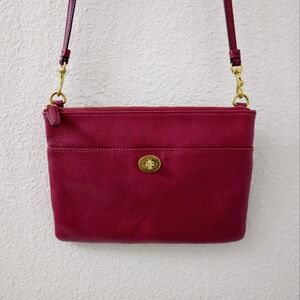 COACH Dark Red Crossbody Bag